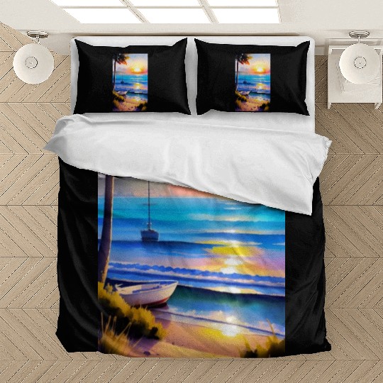 A sunrise with a seaside view-2 Bedding Sets