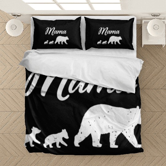 Mama Bear - With Two Cubs Twin Mom Mother's Day Gi Bedding Sets