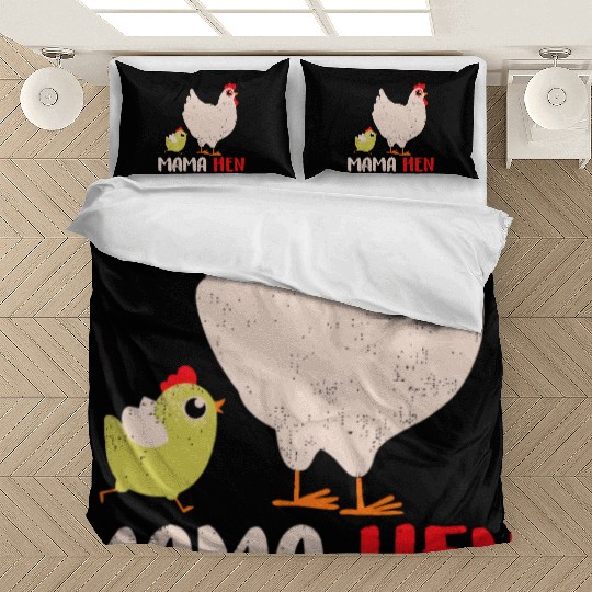 Fun Mother's Day Mama Hen Gift Farm Animal Bedding Sets