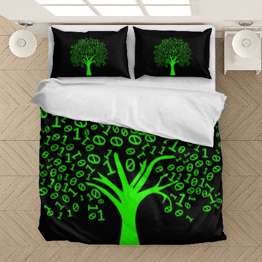 Funny Binary Tree Computer Science Coding Bedding Sets