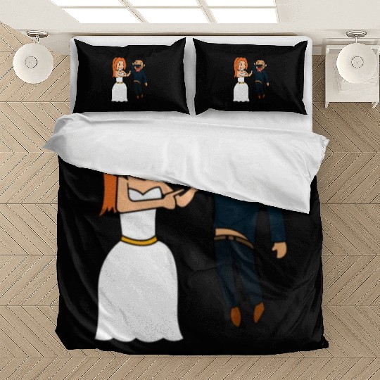 FUNNY BRIDE TO BE I BRIDE SQUAD JUST MARRIED GIFT Bedding Sets