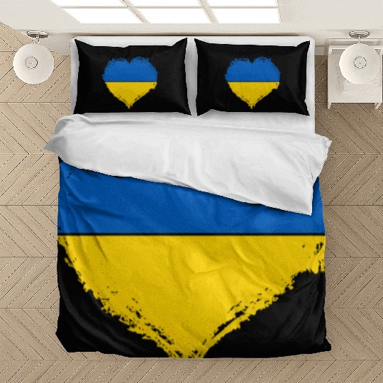 Ukraine Pride Feel Ukrainian Flag Colors Peace Bedding Sets