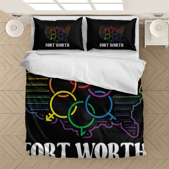 Fort Worth Pride Month Pride Flag LGBT Community L Bedding Sets