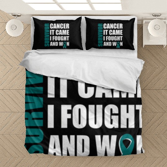 Ovarian Cancer Fight Cancer Ribbon Bedding Sets