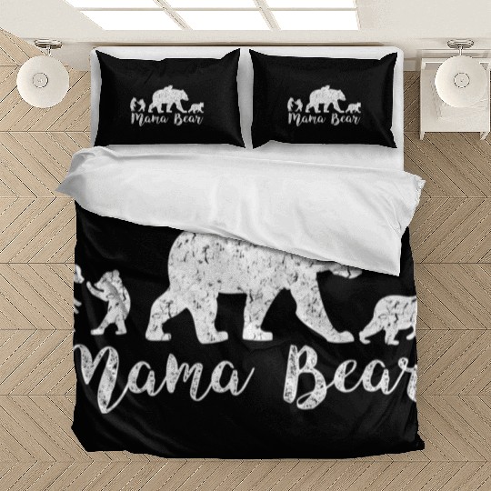 Mama Bear With Little Cubs Bedding Sets
