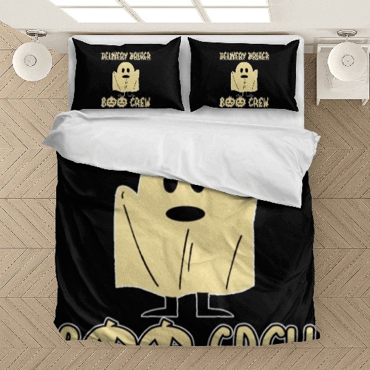 Delivery Driver Boo Crew Spooky Halloween Party Bedding Sets