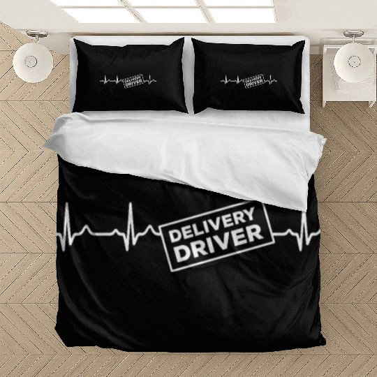 Delivery Driver Heartbeat Outfit Bedding Sets