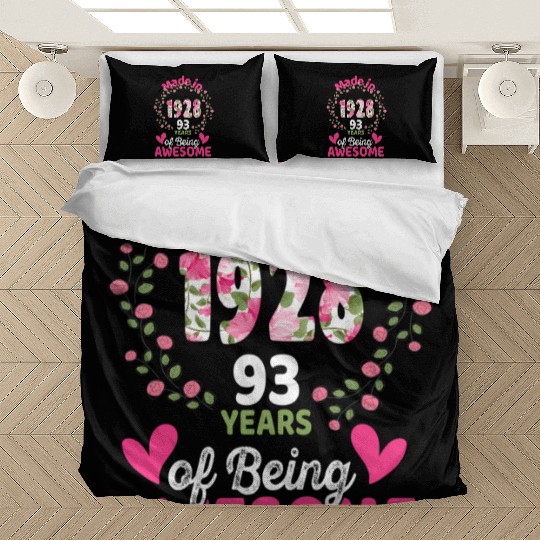 93 93Rd Born In 1928 Floral Bedding Sets