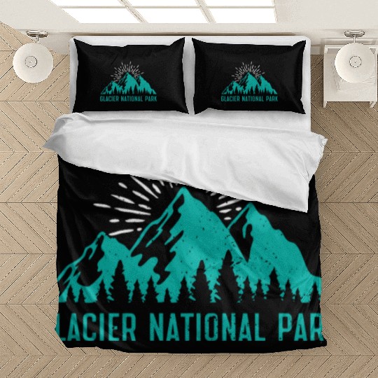 Glacier National Park Mountaineers Mountain lover Bedding Sets