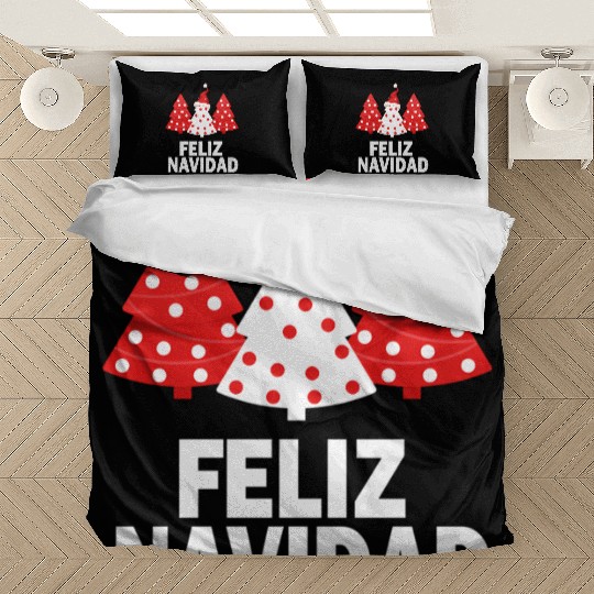 Merry Peruvian Tree Peru Flag Feliz Navidad Bedding Sets