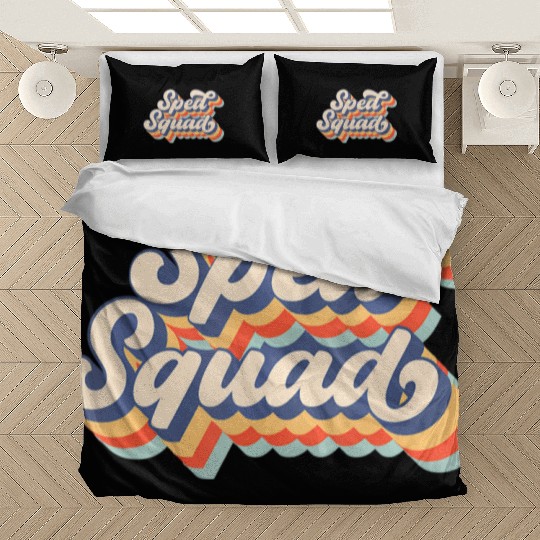Vintage Sped Squad Special Ed Teacher Back To Scho Bedding Sets
