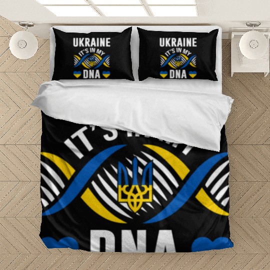 Ukraine Is In My Dna Ukrainian National Pride Flag Bedding Sets