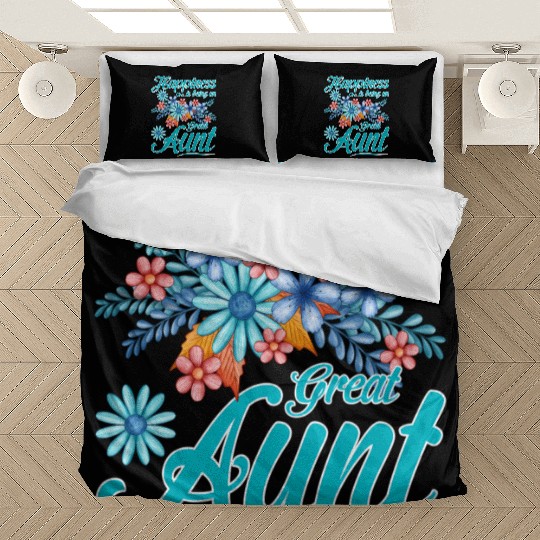 Happiness Is Being An Great Aunt Mother'S Day Bedding Sets