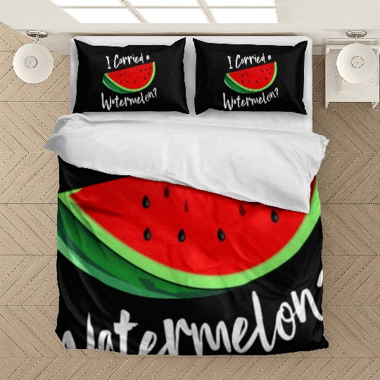 I Carried A Watermelon Tropical Summer Vibes Fruit Bedding Sets