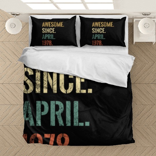 44Th 44 Awesome Since April 1978 Bedding Sets