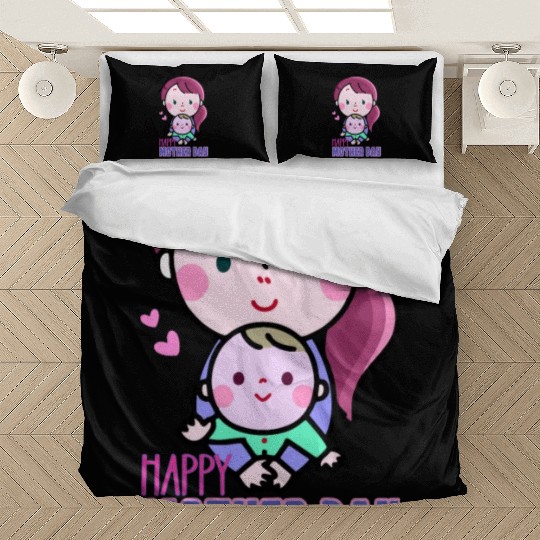 mothers Day - i was Teddy bear of my mom :) Bedding Sets