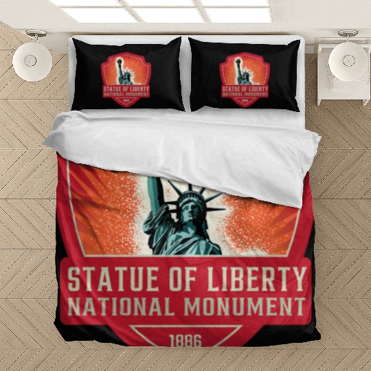 statue of liberty national monument Bedding Sets