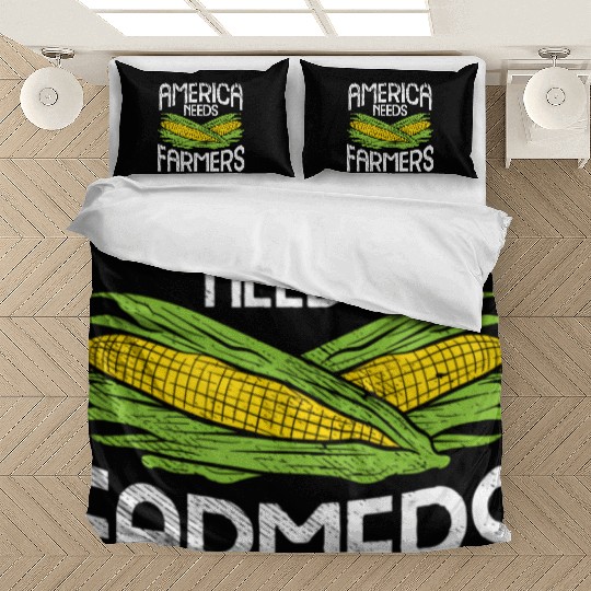 America Needs Farmers Agriculture Corn Farming Bedding Sets