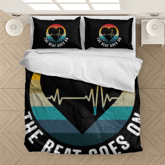 The Beat Goes On Heart Attack Survivor Get Well So Bedding Sets