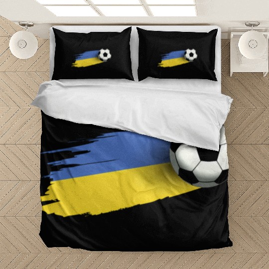 Ukraine Flag Jersey Ukrainian Soccer Team Ukrainia Bedding Sets