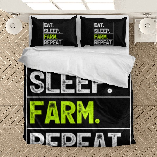 Farmer Farming Eat Sleep Farm Repeat Bedding Sets