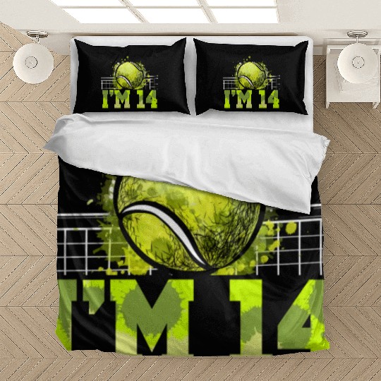 I'm 14 Racket Sports Tennis Player Teen 14th Bedding Sets