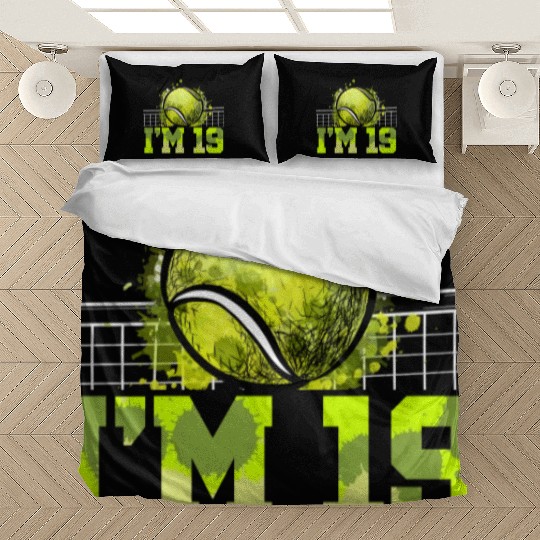 I'm 19 Racket Sports Tennis Player Teen 19th Bedding Sets