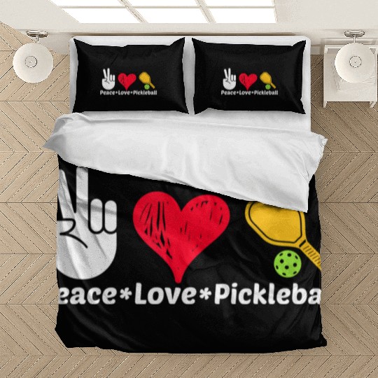 Paddleball Sports Mom Dad Retirement Peace Love Pi Bedding Sets