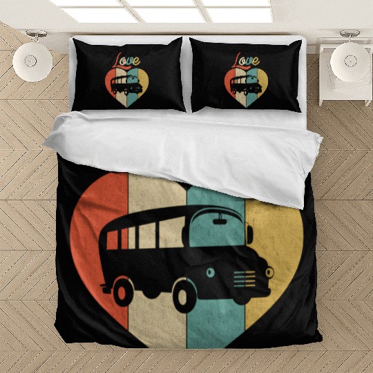 Love School Bus Bedding Sets