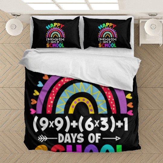 Math Formula 100 Days Of School Math Teacher Bedding Sets