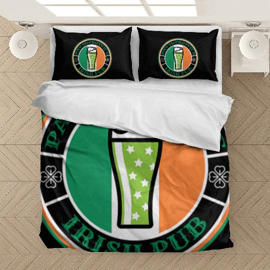 Pat Mccrotch'S Irish Pub Green Beer St Patric Day Bedding Sets