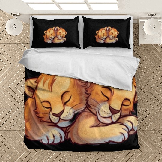 Sleeping Lion Cubs Bedding Sets