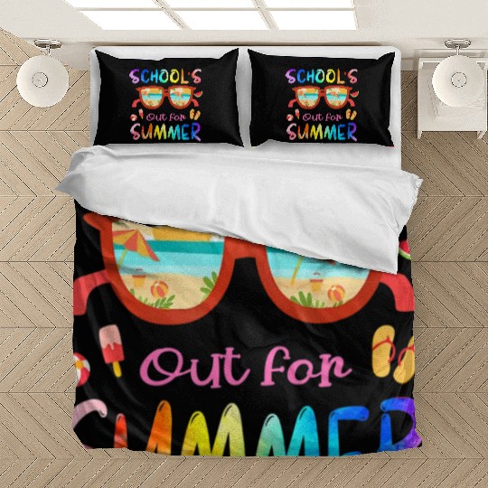 Schools Out For Summer Last Day Of School Teacher Bedding Sets