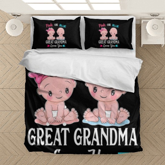 Pink or Blue Great Grandma Loves You Bedding Sets