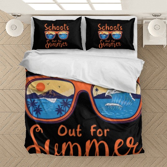 Substitute Teacher Life Hello Summer Tie Dye Summe Bedding Sets