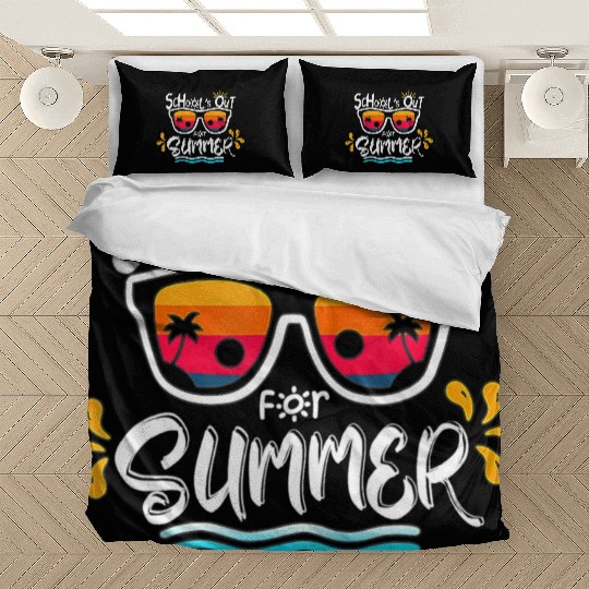 Schools Out For Summer Last Day Of School Teacher Bedding Sets