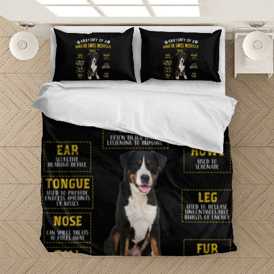 Anatomy Greater Swiss Mountain Men Bedding Sets