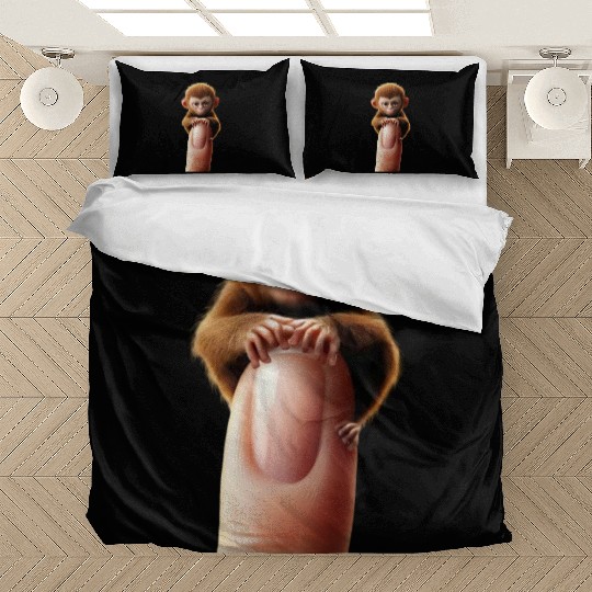Finger monkey on finger Bedding Sets