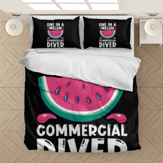 Diving Diver Melon Commercial Diving Bedding Sets
