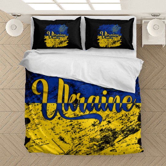 Ukraine Ukrainian Flag I Stand With Ukraine Pride Bedding Sets