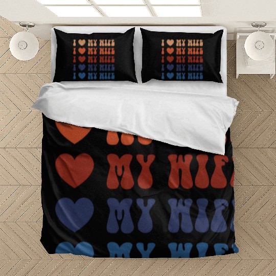 I Heart My Wife Lesbian Bedding Sets