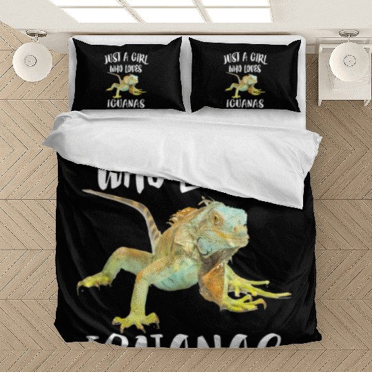 Just A Girl Who Loves Iguanas Reptile Pet Lover Bedding Sets