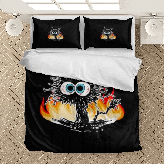 It'S Fine I'M Fine Everything Is Fine Cat Bedding Sets