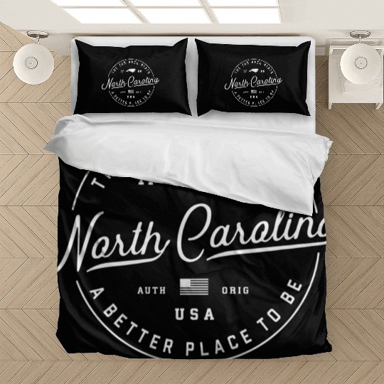 Warm North Carolina Badge Logo Bedding Sets