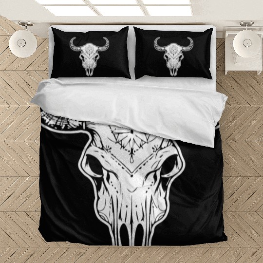 Cow Skull Boho Bedding Sets