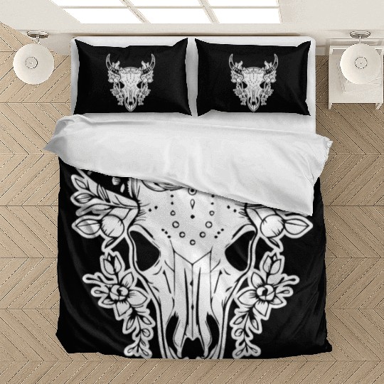 Cow Skull Boho Bedding Sets