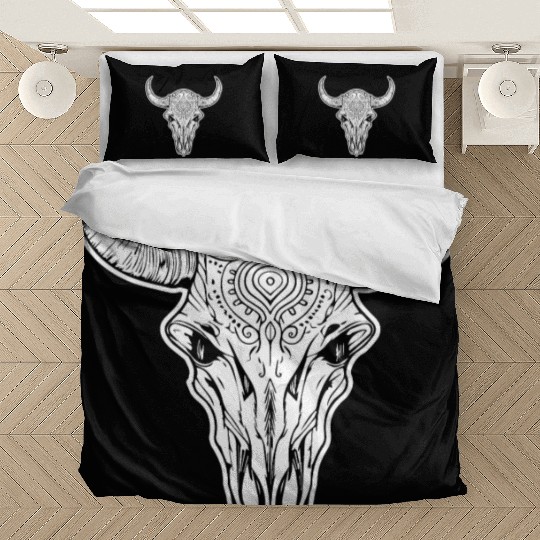 Cow Skull Boho Bedding Sets