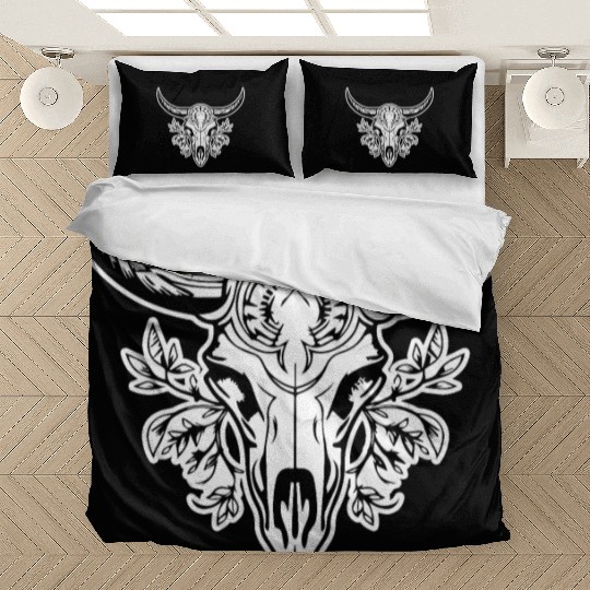 Cow Skull Boho Bedding Sets