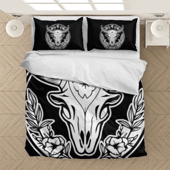 Cow Skull Boho Bedding Sets
