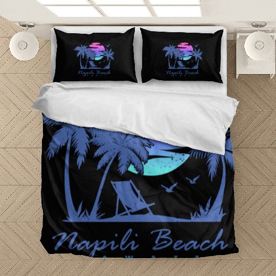 Napili Beach Hawaii Family Vacation Sunset Bedding Sets